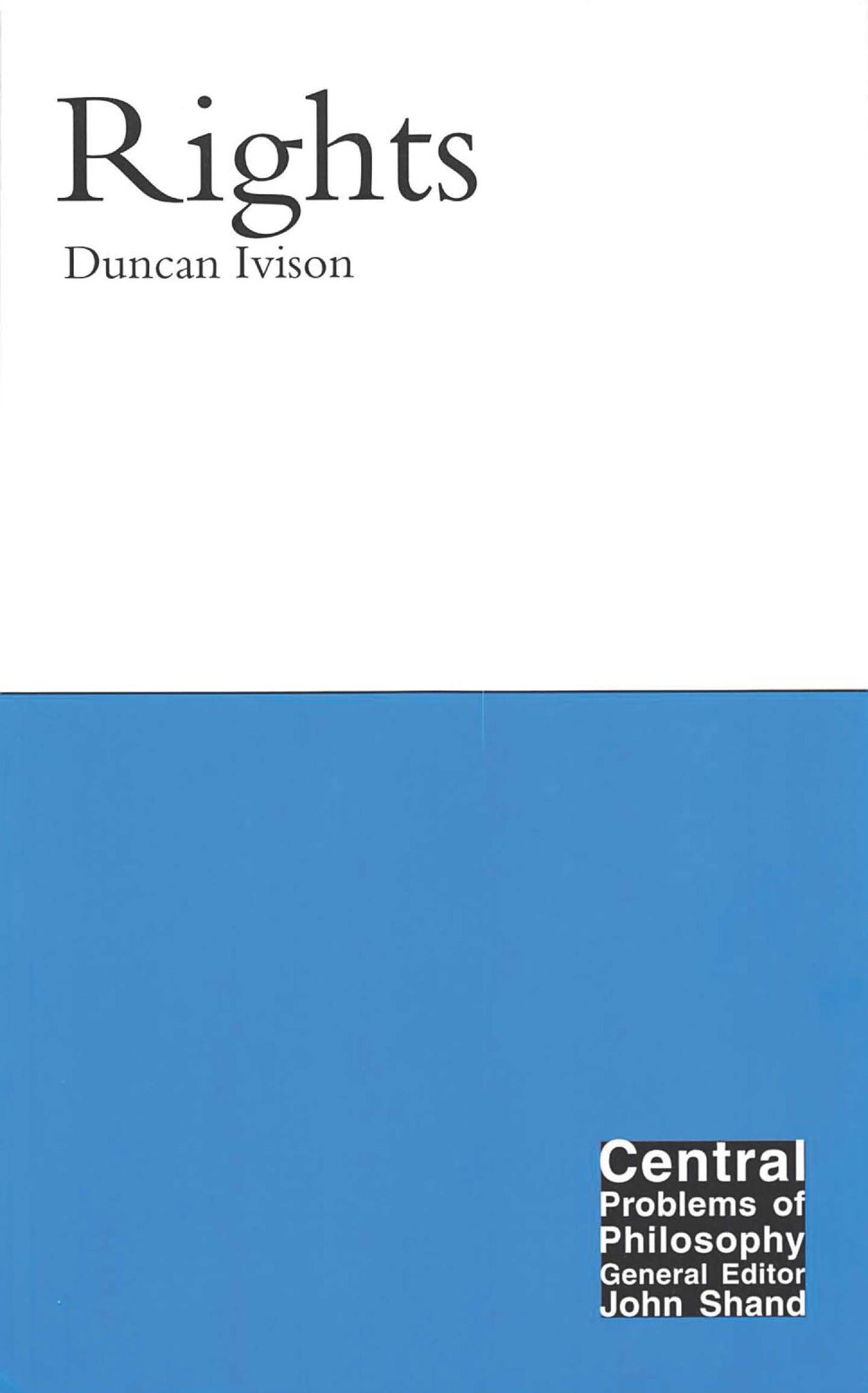 Cover image for Rights ISBN 9780773533295
